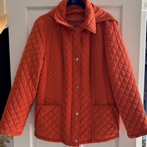 Calvin Klein Orange Quilted Jacket